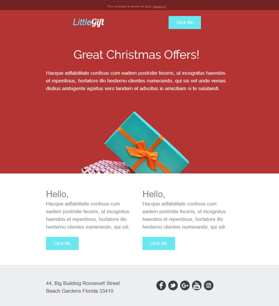 Templates Emailing LittleGift Sarbacane