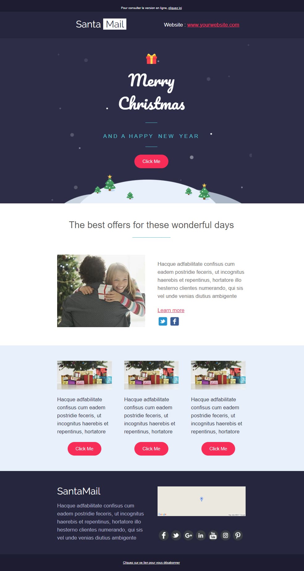 Templates Emailing SantaMail Sarbacane