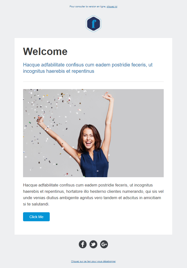Templates Emailing Welcome Sarbacane