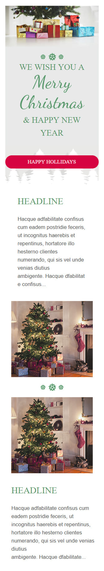 Templates Emailing Christmas Sarbacane