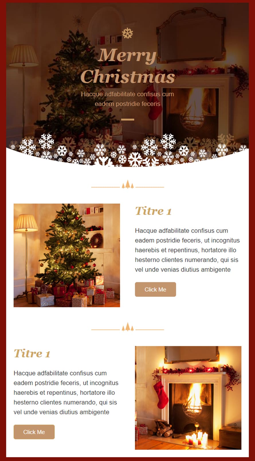 Exemple newsletter Noël