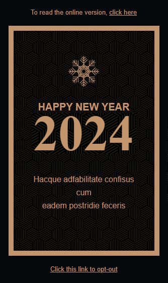 Templates Emailing NewYear Sarbacane