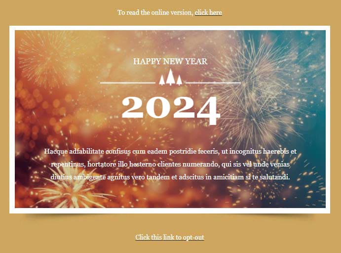 Templates Emailing NewYear2 Sarbacane