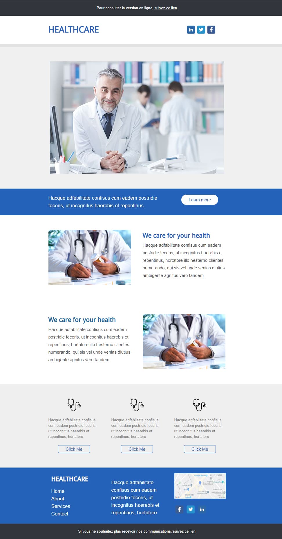 Templates Emailing HealthCare Sarbacane