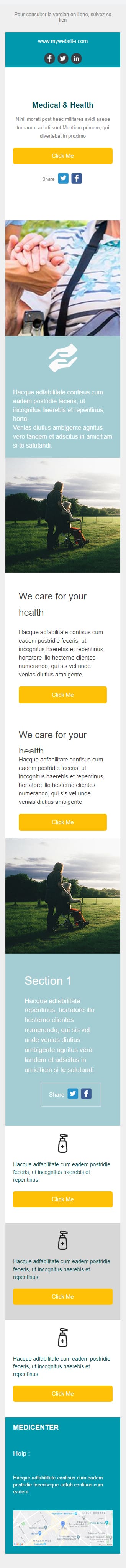 Templates Emailing MediCenter Sarbacane