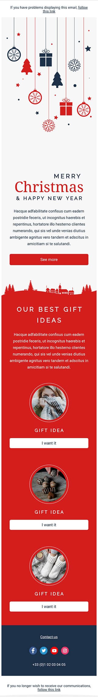Templates Emailing Christmas Cheer Sarbacane