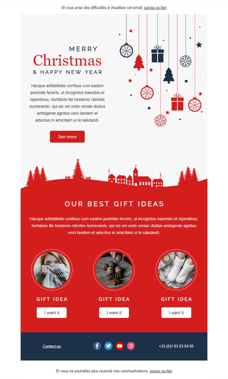 Templates Emailing Christmas Cheer Sarbacane