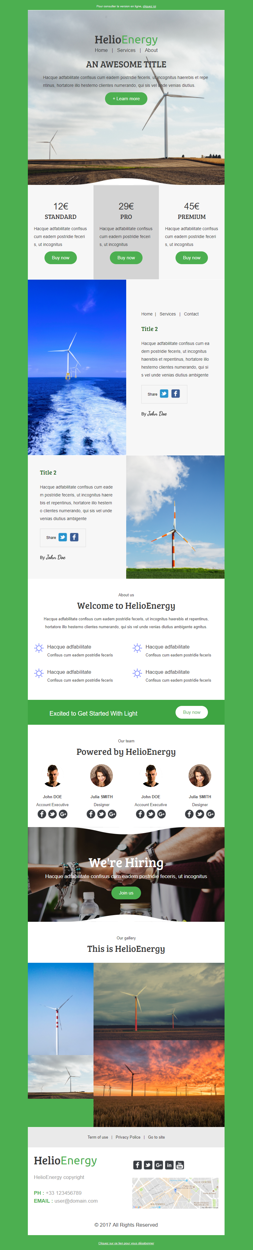 Templates Emailing Helio Energy Sarbacane