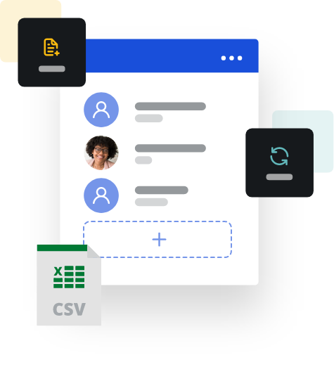 Importez vos propres contacts